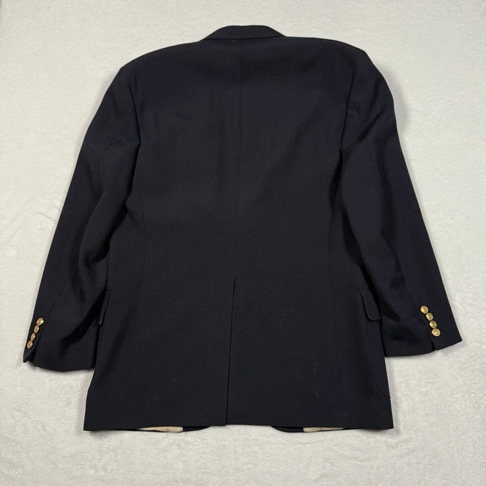 Vintage Racquet Club‎ Blazer 44R Blue Navy Wool Jacket Wimbledon Sport Coat